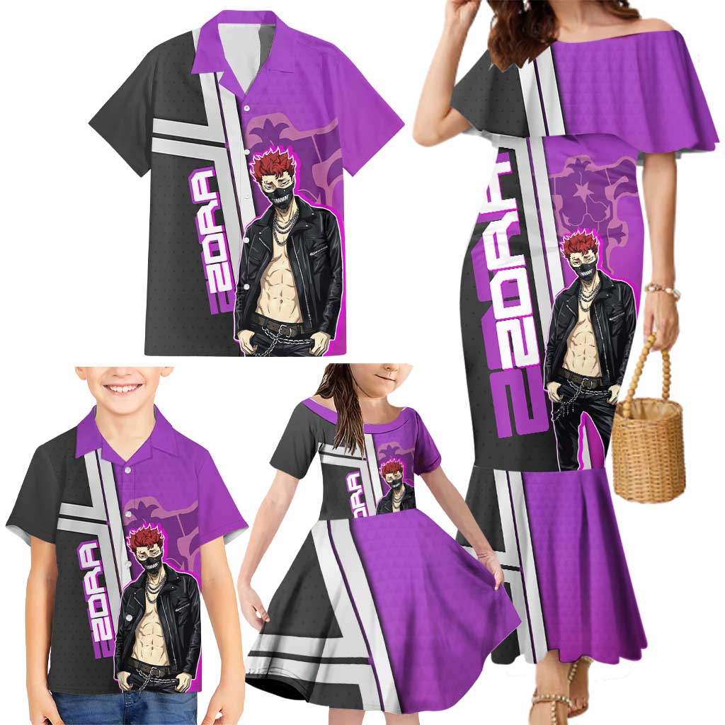 Zora Ideale Family Matching Mermaid Dress and Hawaiian Shirt Punk Anime Streetwear Style