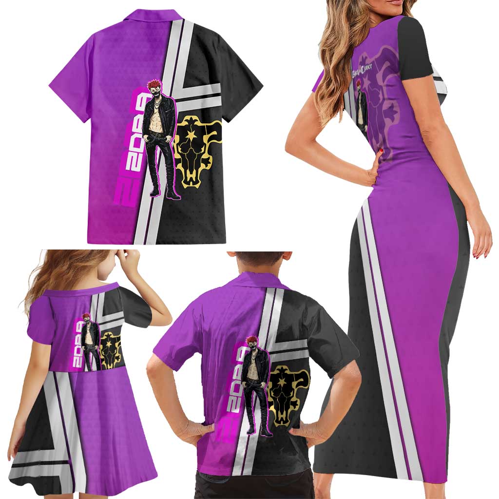 Zora Ideale Family Matching Short Sleeve Bodycon Dress and Hawaiian Shirt Punk Anime Streetwear Style