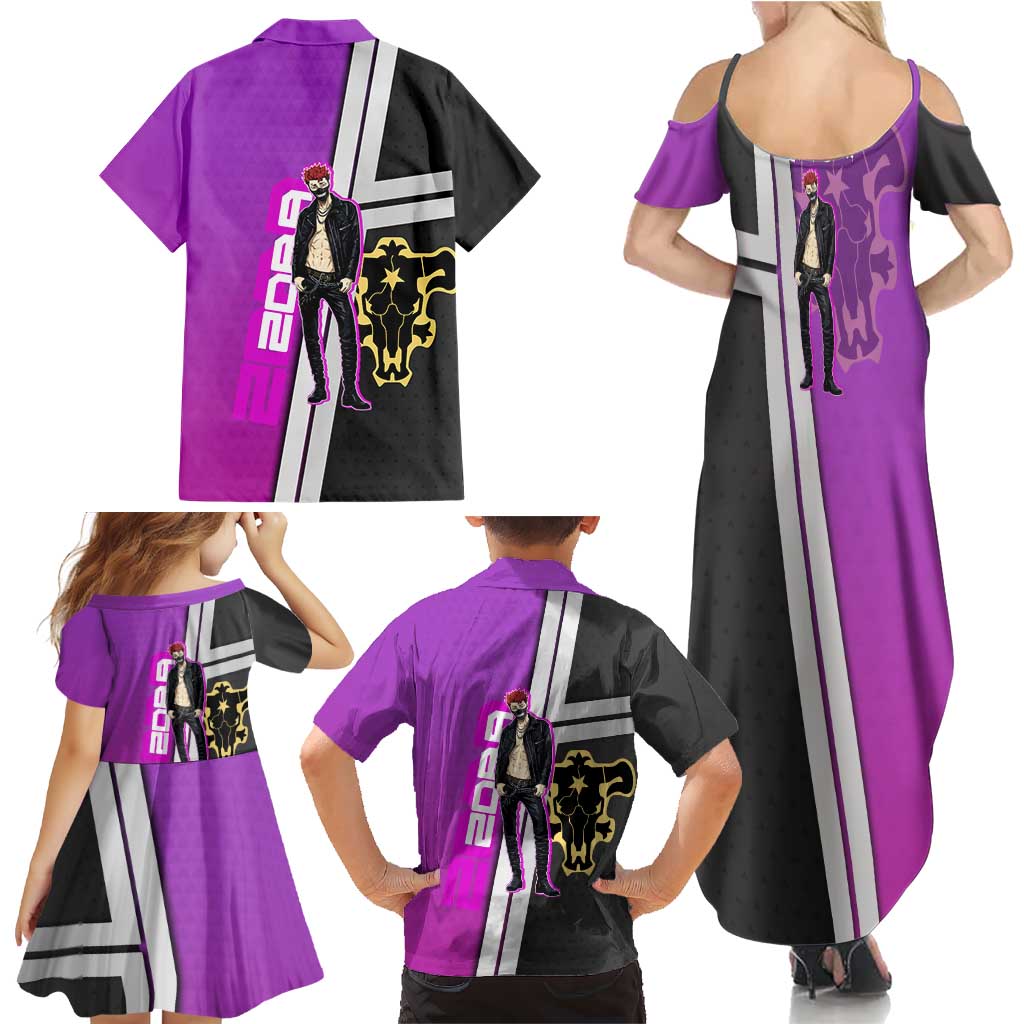 Zora Ideale Family Matching Summer Maxi Dress and Hawaiian Shirt Punk Anime Streetwear Style