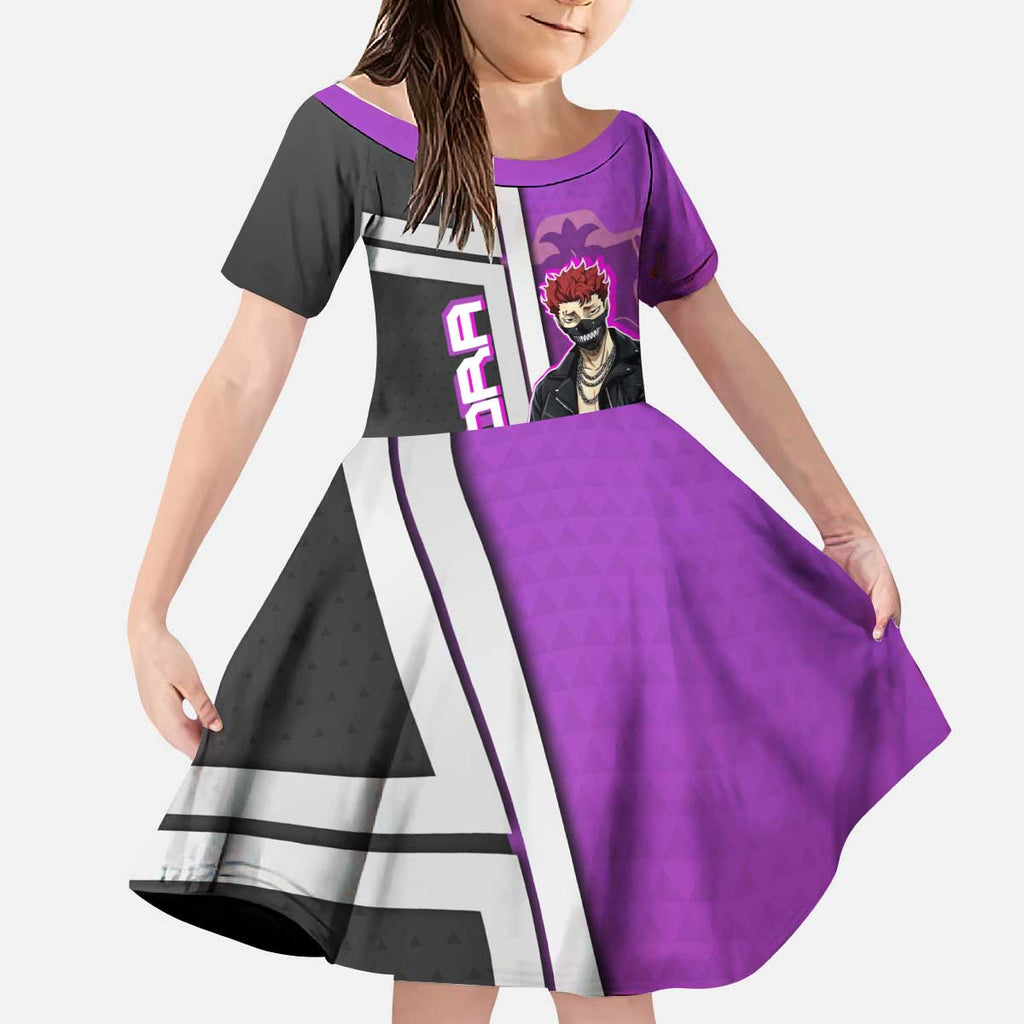Zora Ideale Kid Short Sleeve Dress Punk Anime Streetwear Style