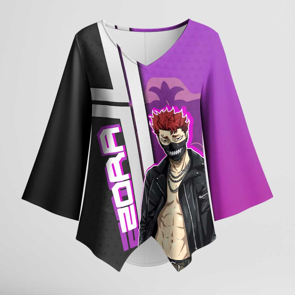 Zora Ideale Kimono Sleeve Blouse Punk Anime Streetwear Style
