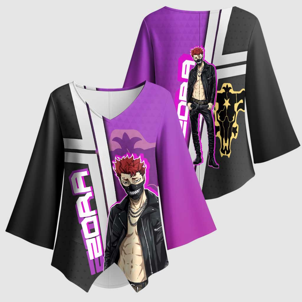 Zora Ideale Kimono Sleeve Blouse Punk Anime Streetwear Style