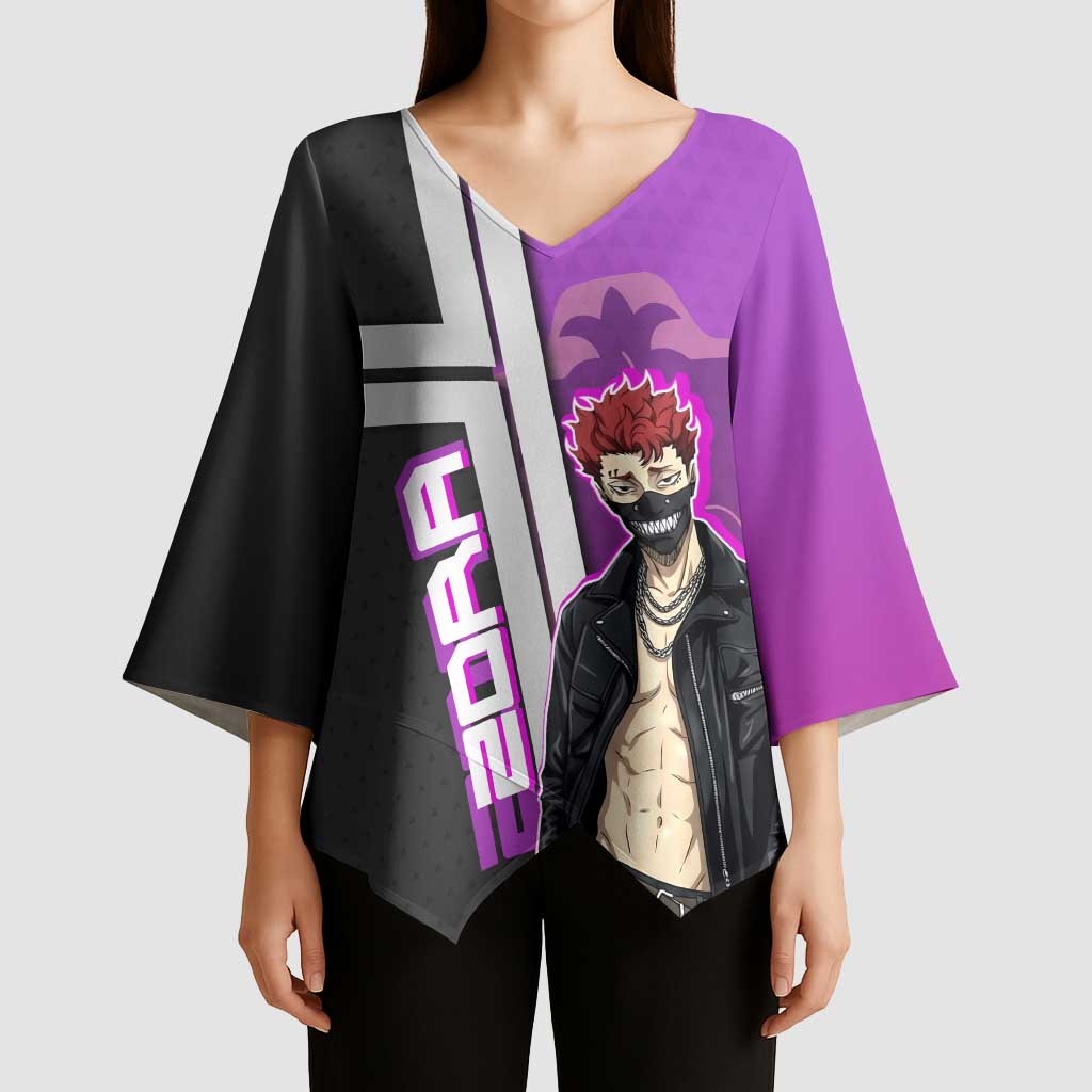 Zora Ideale Kimono Sleeve Blouse Punk Anime Streetwear Style
