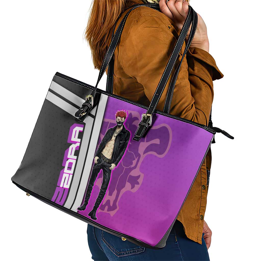 Zora Ideale Leather Tote Bag Punk Anime Streetwear Style