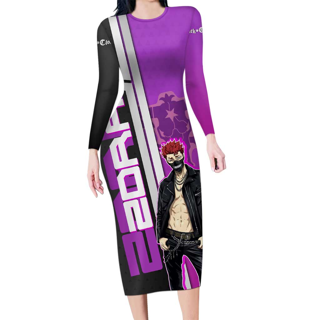Zora Ideale Long Sleeve Bodycon Dress Punk Anime Streetwear Style