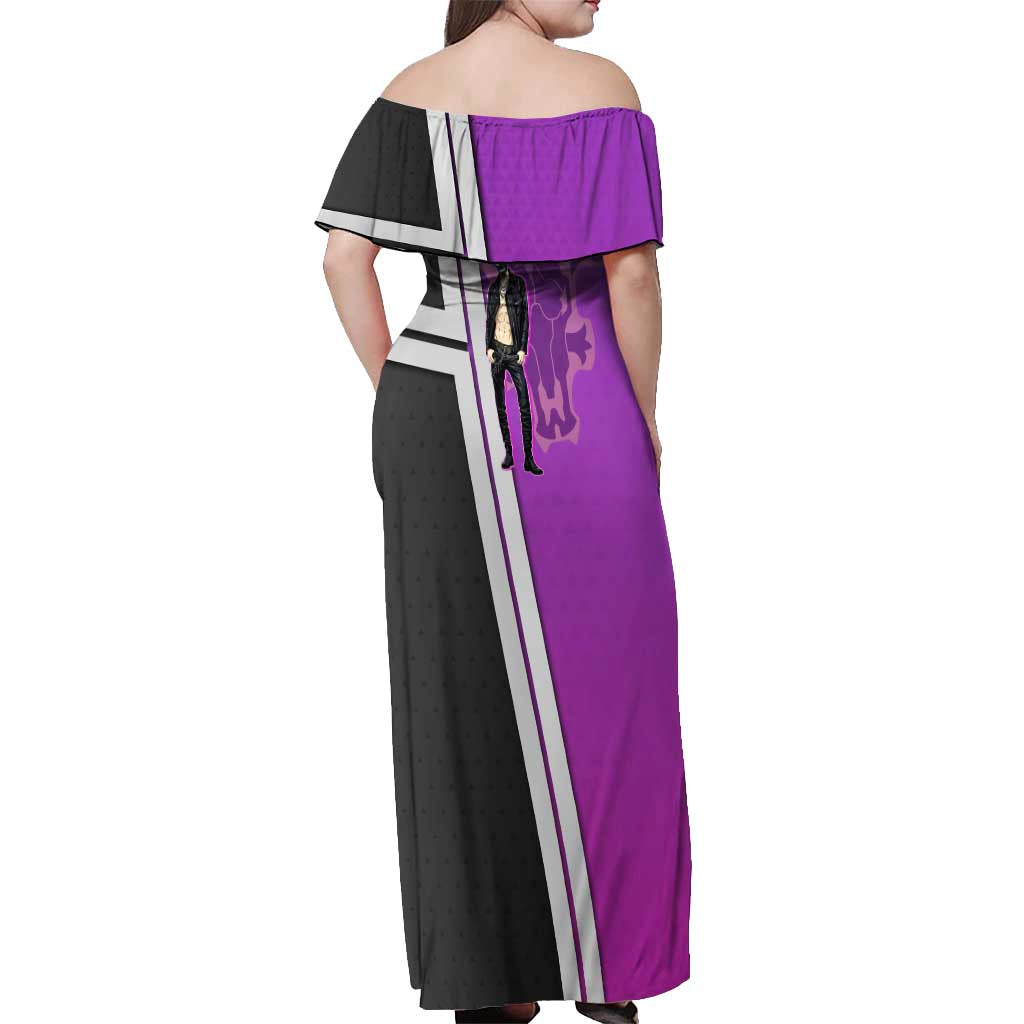 Zora Ideale Off Shoulder Maxi Dress Punk Anime Streetwear Style