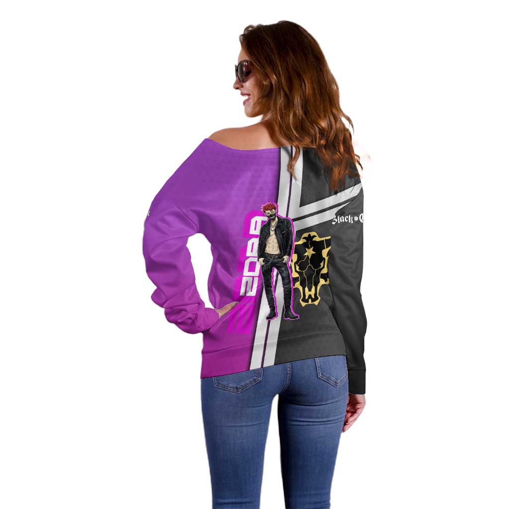 Zora Ideale Off Shoulder Sweater Punk Anime Streetwear Style
