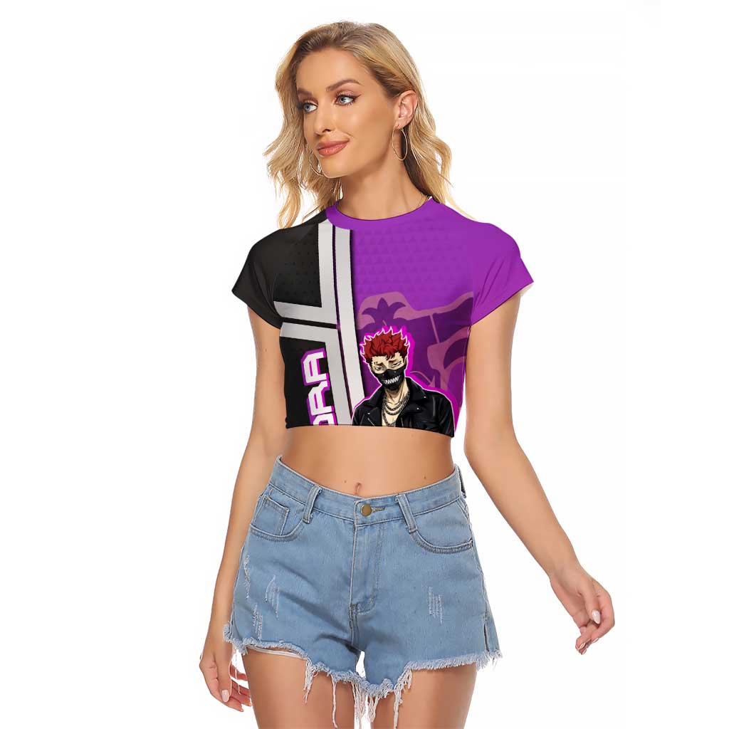 Zora Ideale Raglan Cropped T Shirt Punk Anime Streetwear Style