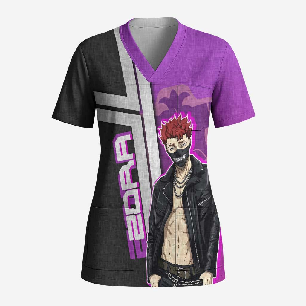 Zora Ideale Scrub Top Punk Anime Streetwear Style