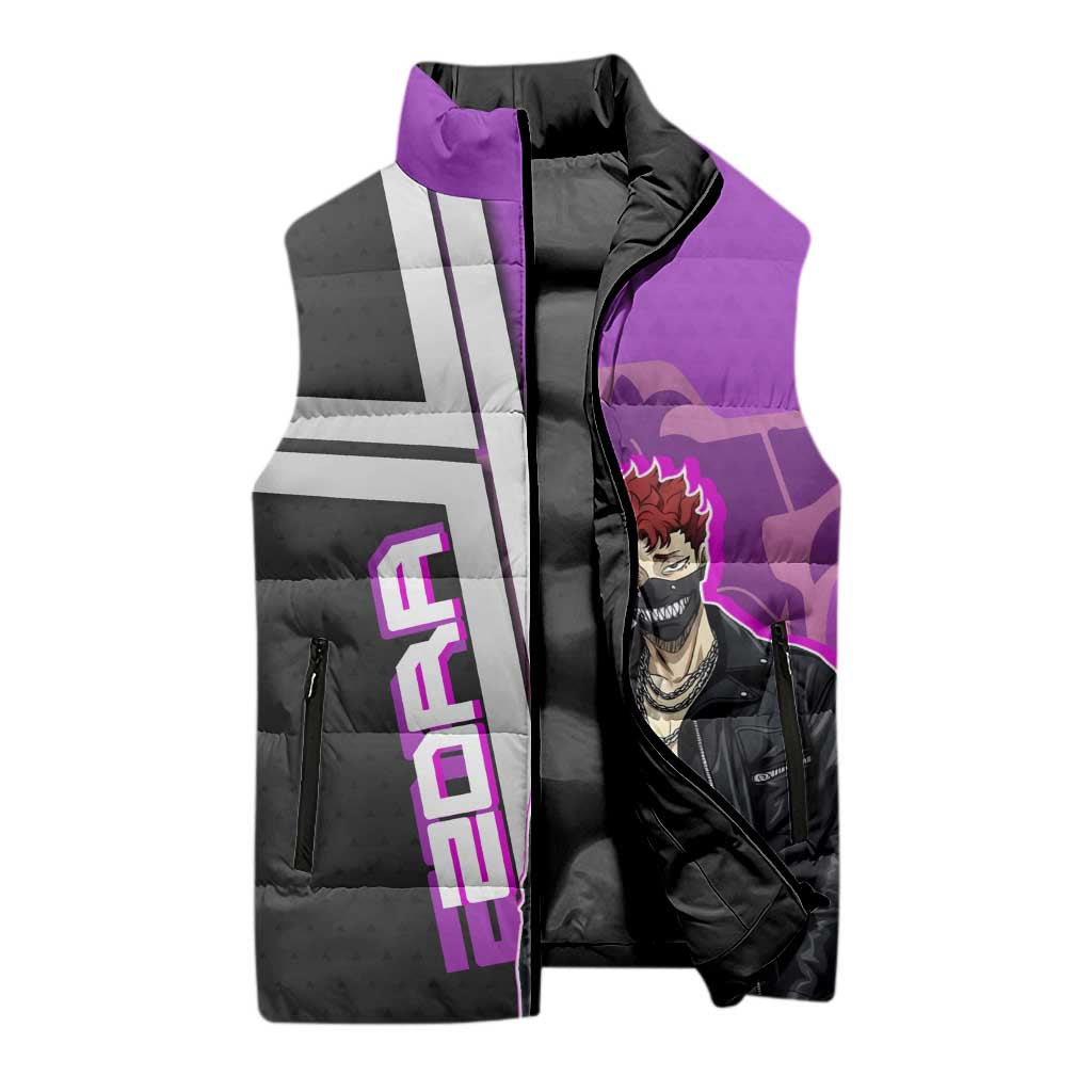 Zora Ideale Sleeveless Puffer Jacket Punk Anime Streetwear Style