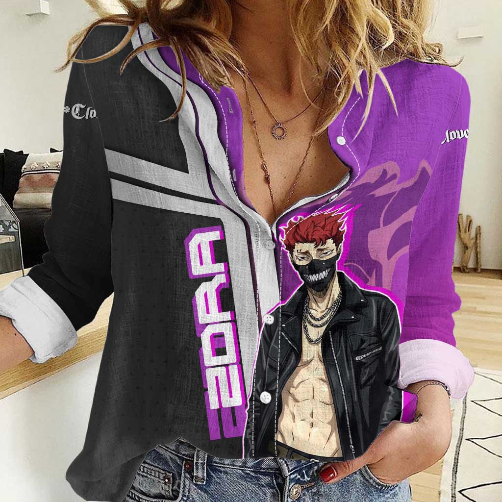 Zora Ideale Women Casual Shirt Punk Anime Streetwear Style
