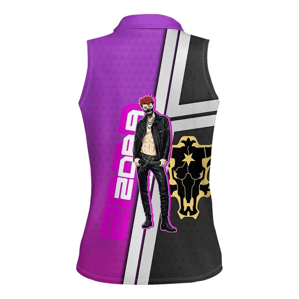 Zora Ideale Women Sleeveless Polo Shirt Punk Anime Streetwear Style