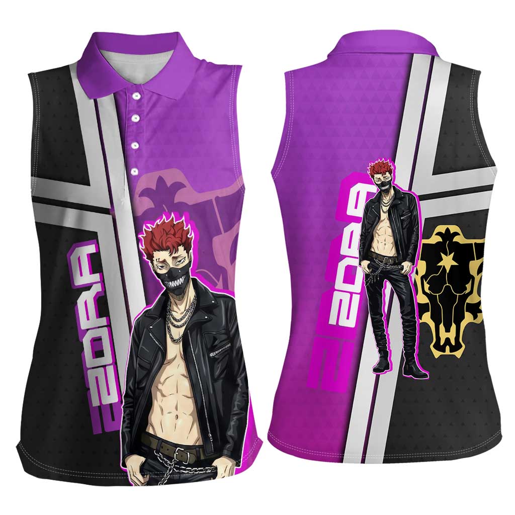Zora Ideale Women Sleeveless Polo Shirt Punk Anime Streetwear Style