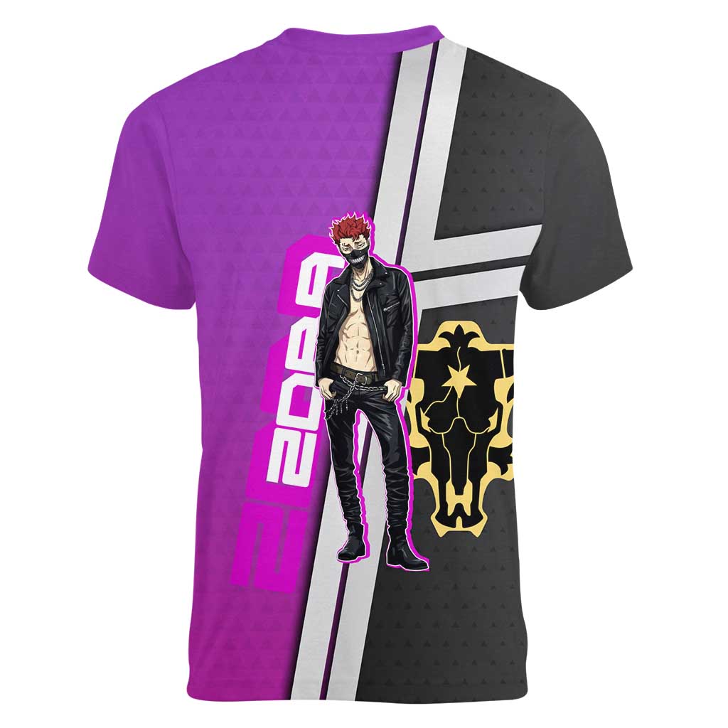 Zora Ideale Women V-Neck T-Shirt Punk Anime Streetwear Style