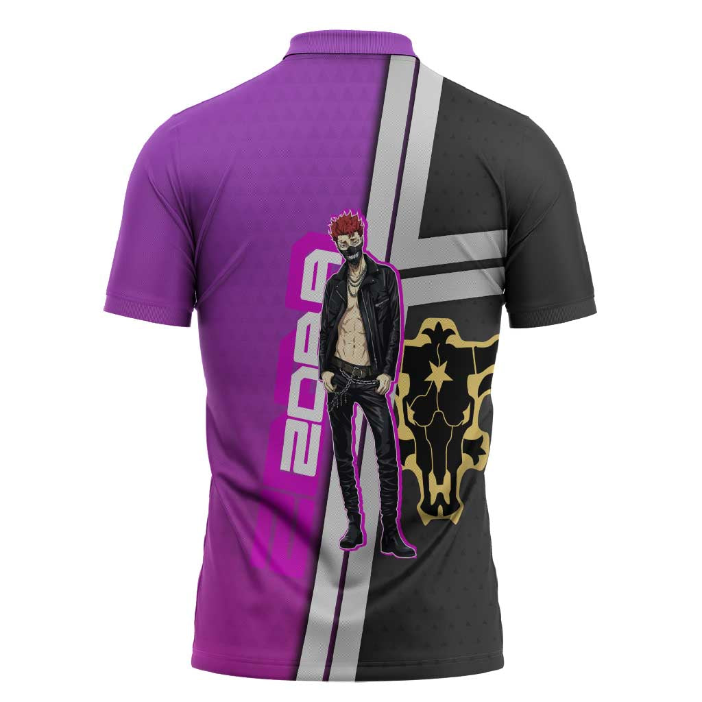 Zora Ideale Zipper Polo Shirt Punk Anime Streetwear Style