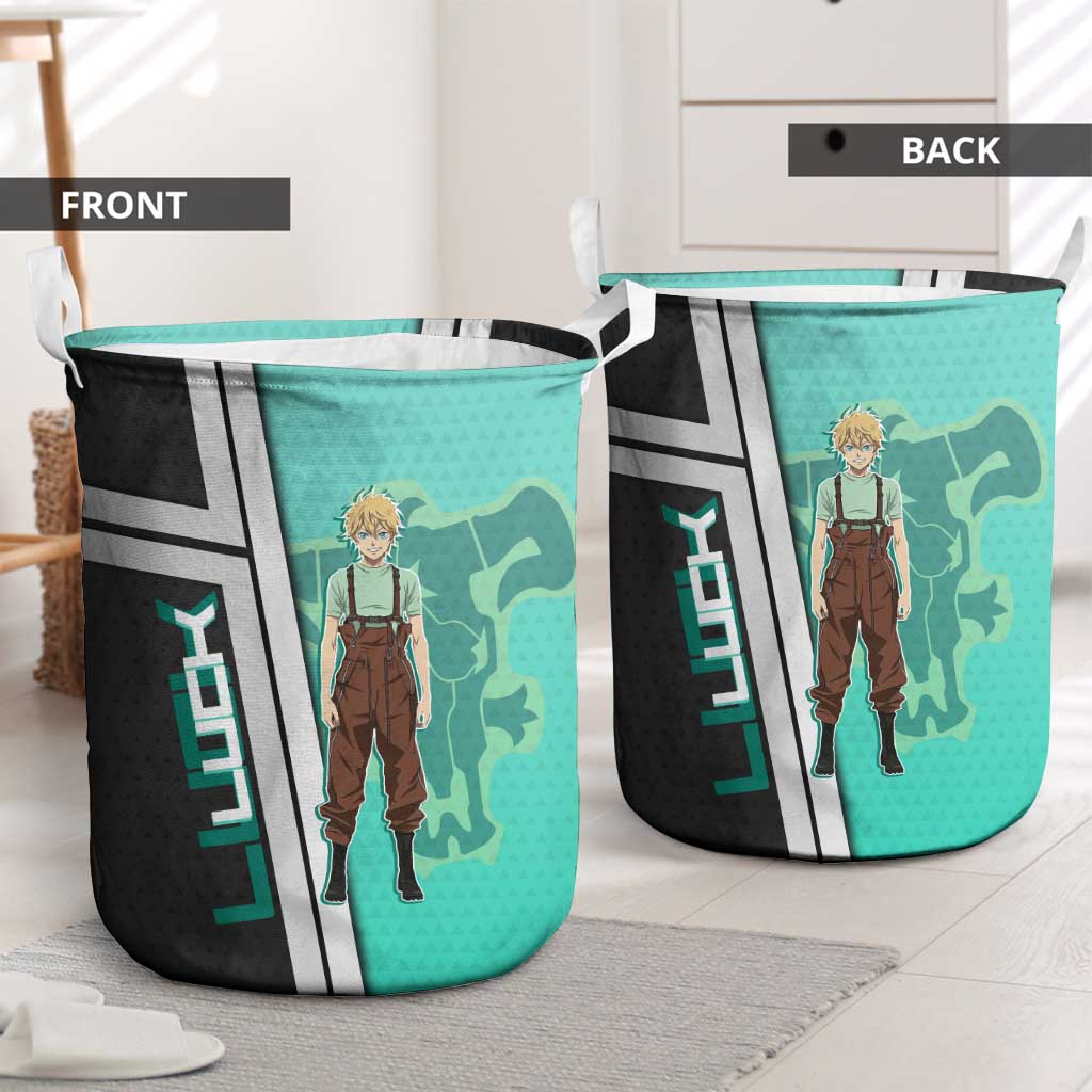 Black Clover Luck Voltia Laundry Basket Modern Anime Poster Style