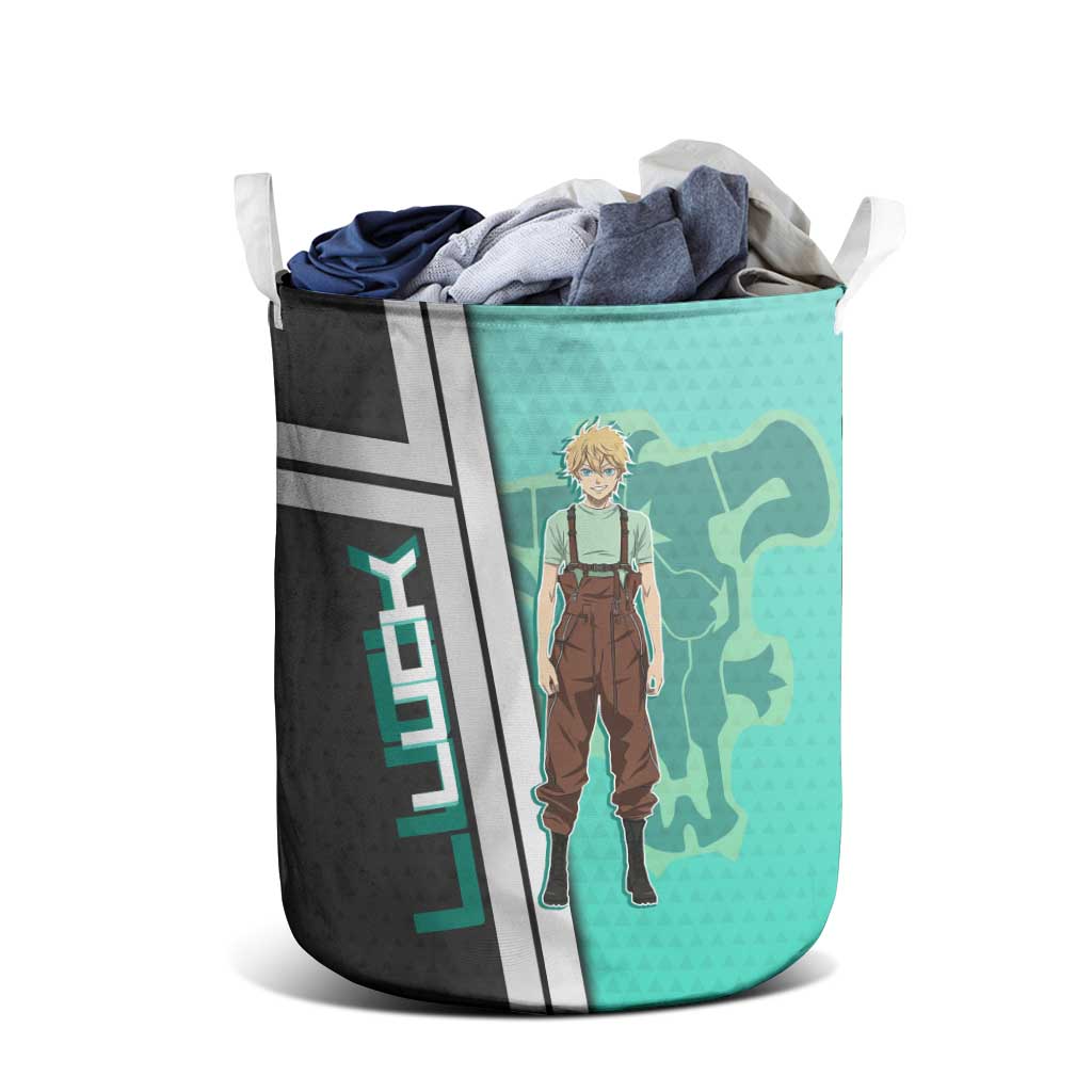 Black Clover Luck Voltia Laundry Basket Modern Anime Poster Style