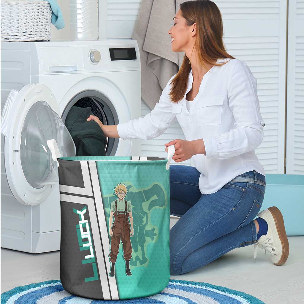 Black Clover Luck Voltia Laundry Basket Modern Anime Poster Style