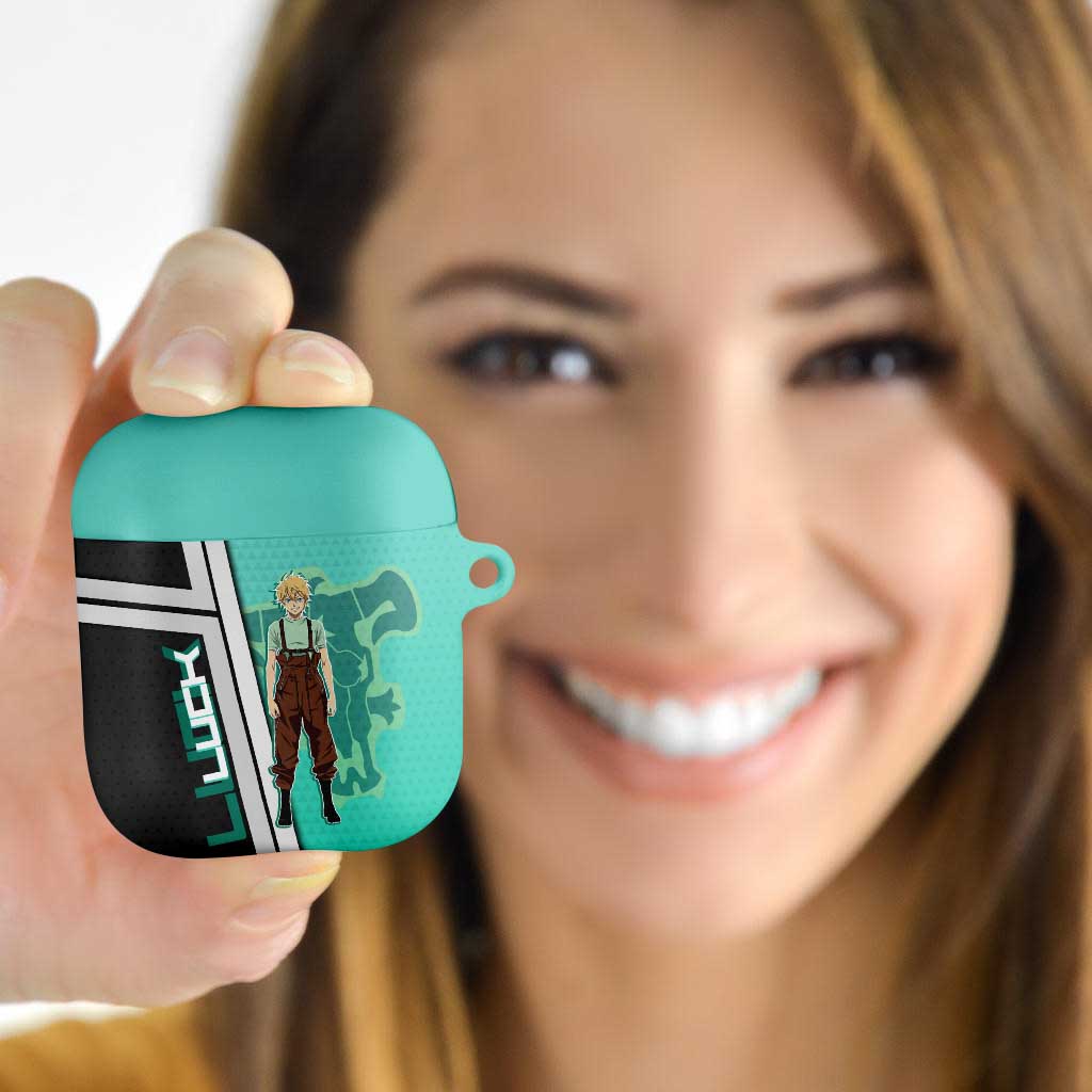 Black Clover Luck Voltia AirPods Case Modern Anime Poster Style