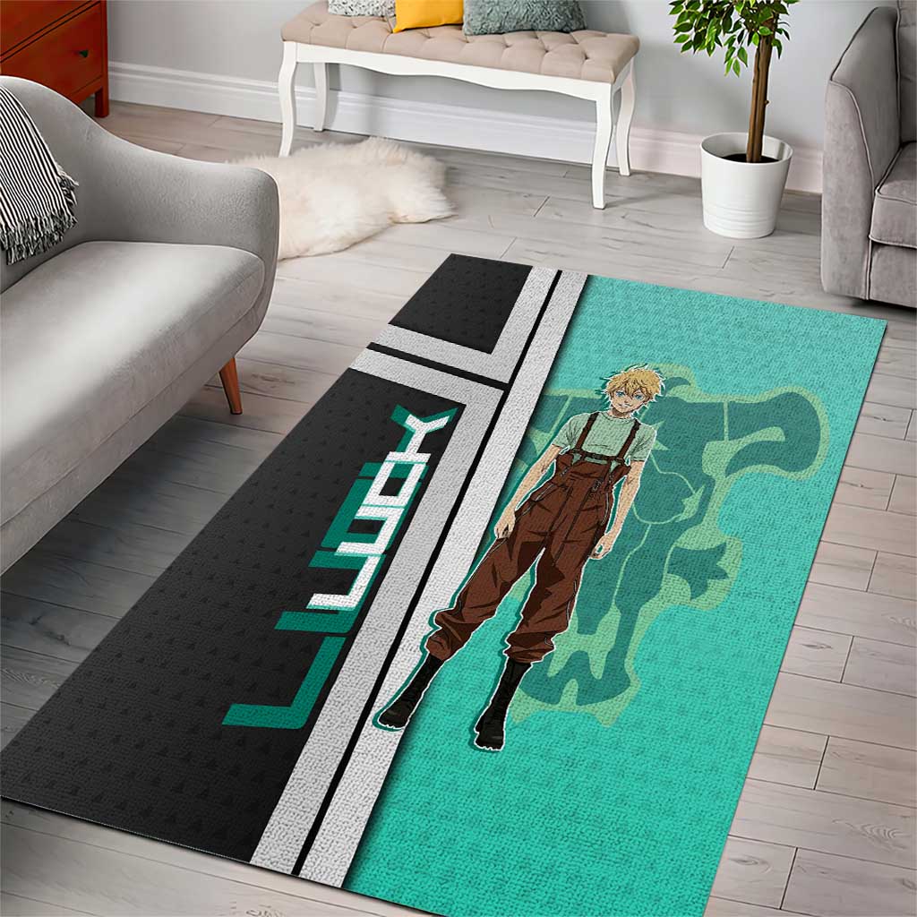 Black Clover Luck Voltia Area Rug Modern Anime Poster Style