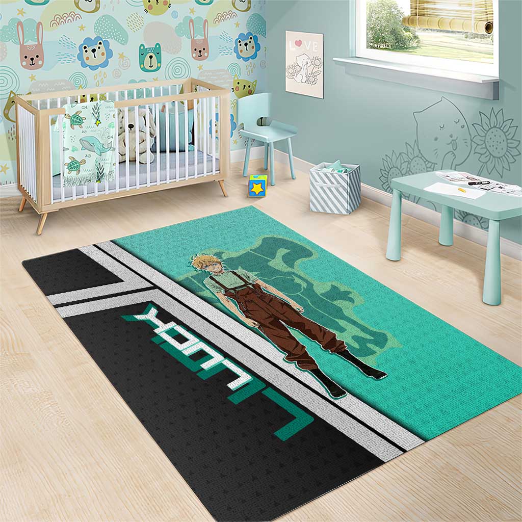 Black Clover Luck Voltia Area Rug Modern Anime Poster Style