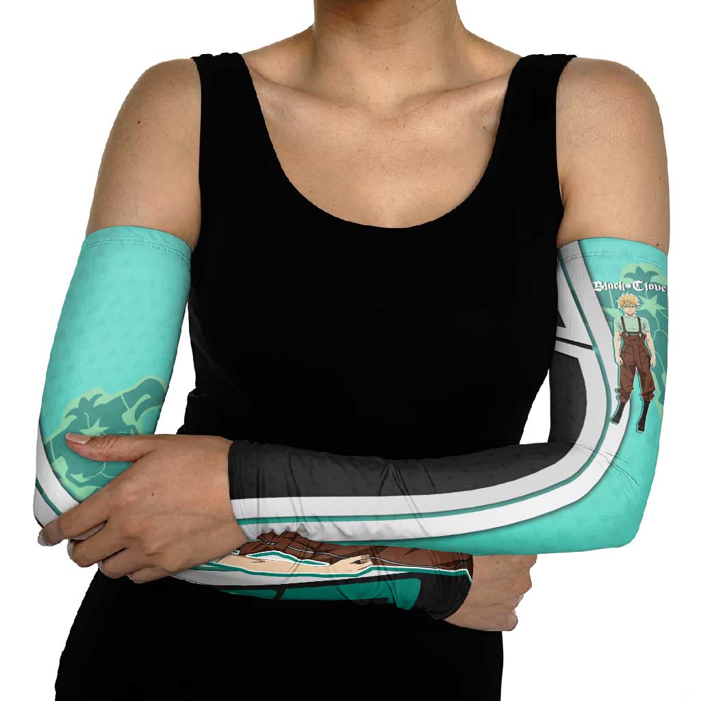 Black Clover Luck Voltia Arm Sleeves Modern Anime Poster Style