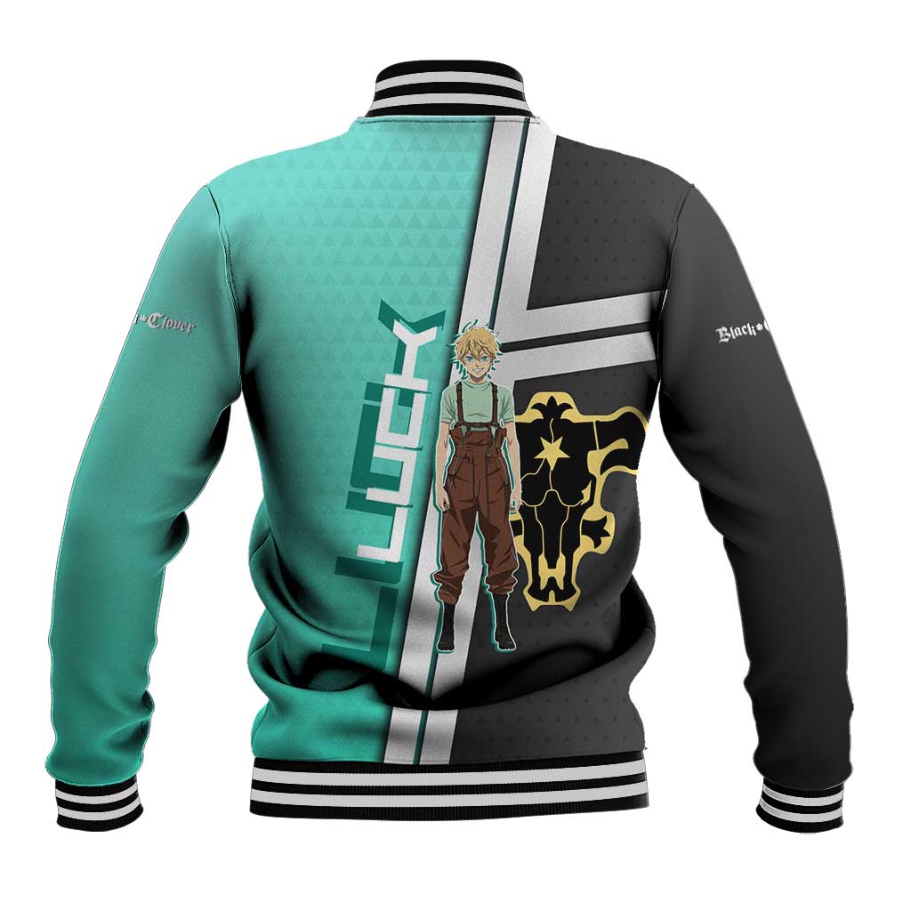 Black Clover Luck Voltia Baseball Jacket Modern Anime Poster Style