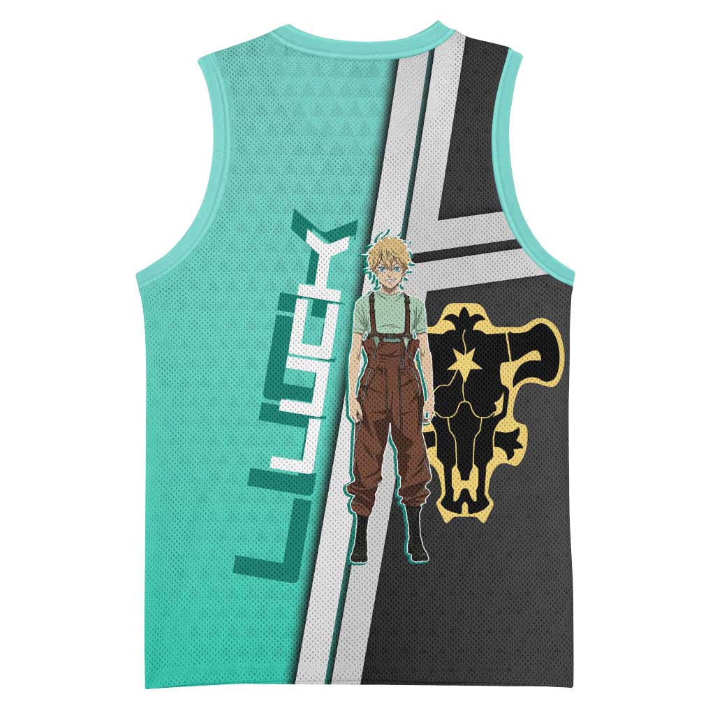 Black Clover Luck Voltia Basketball Jersey Modern Anime Poster Style