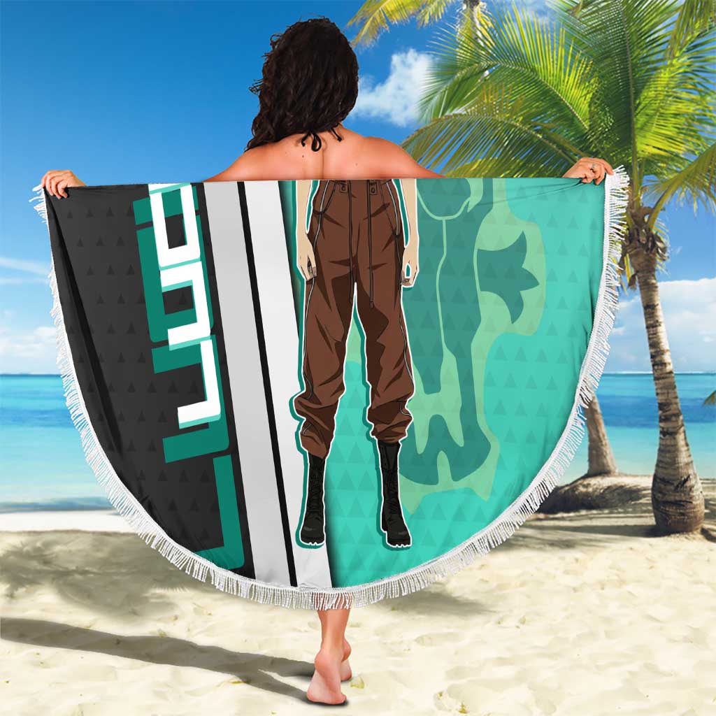 Black Clover Luck Voltia Beach Blanket Modern Anime Poster Style