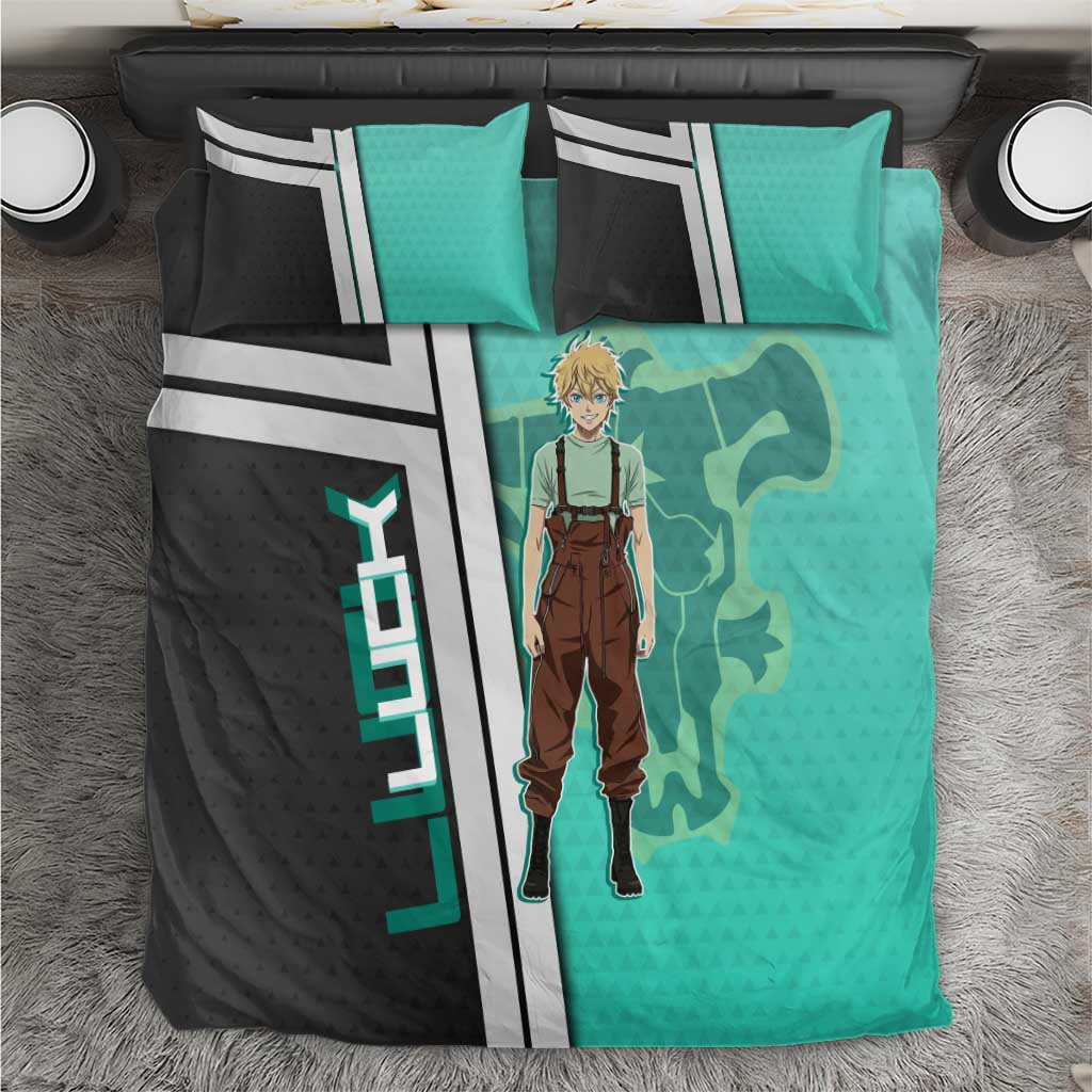 Black Clover Luck Voltia Bedding Set Modern Anime Poster Style