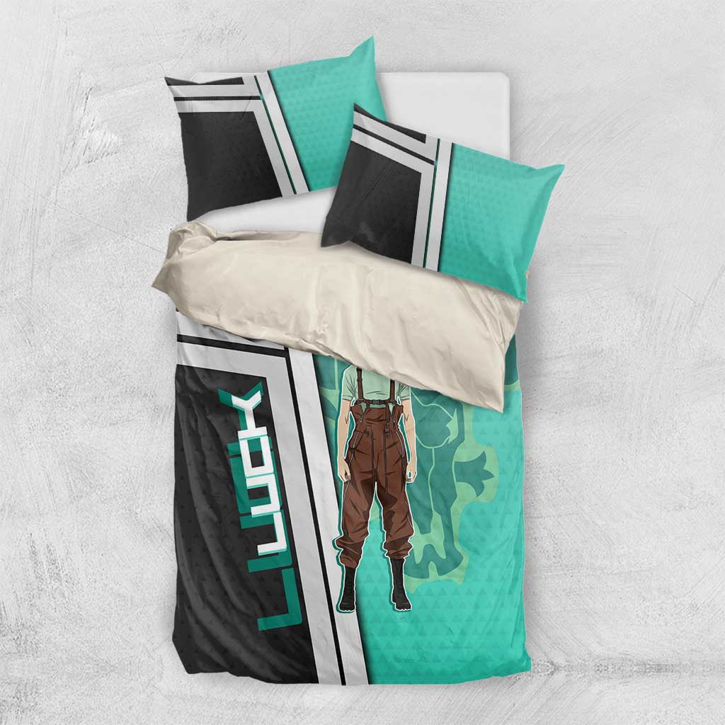 Black Clover Luck Voltia Bedding Set Modern Anime Poster Style