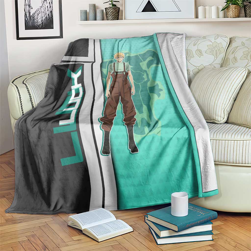 Black Clover Luck Voltia Blanket Modern Anime Poster Style