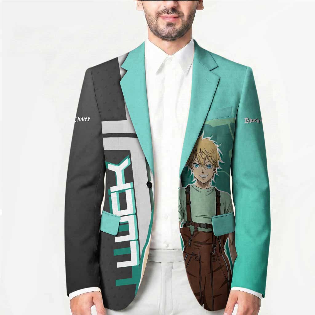 Black Clover Luck Voltia Blazer Modern Anime Poster Style