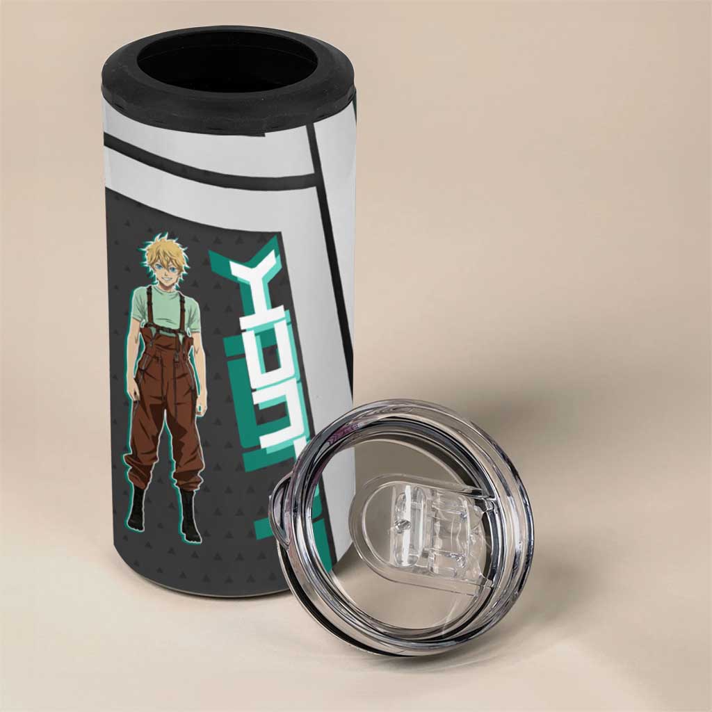 Black Clover Luck Voltia 4 in 1 Can Cooler Tumbler Modern Anime Poster Style