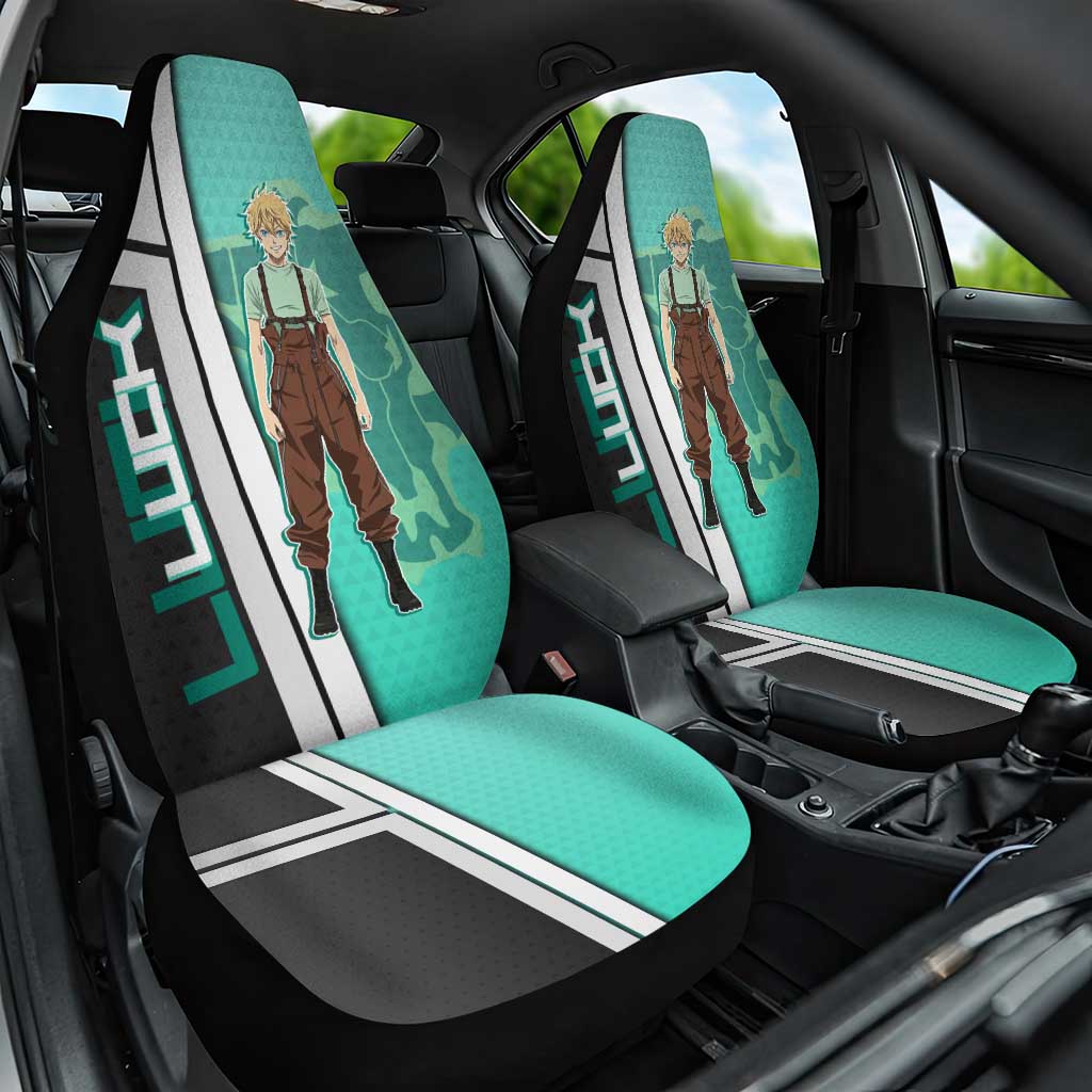 Black Clover Luck Voltia Car Seat Cover Modern Anime Poster Style