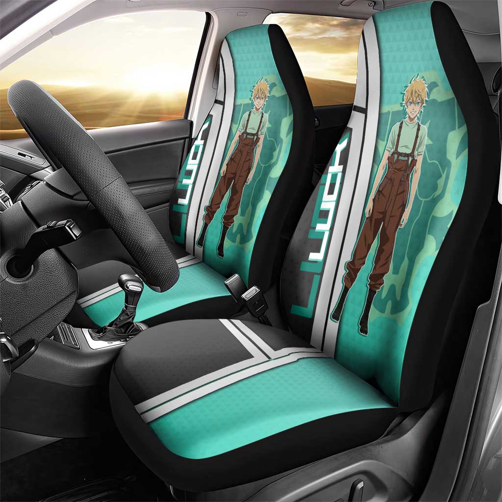 Black Clover Luck Voltia Car Seat Cover Modern Anime Poster Style
