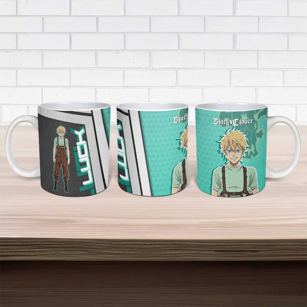 Black Clover Luck Voltia Ceramic Mug Modern Anime Poster Style