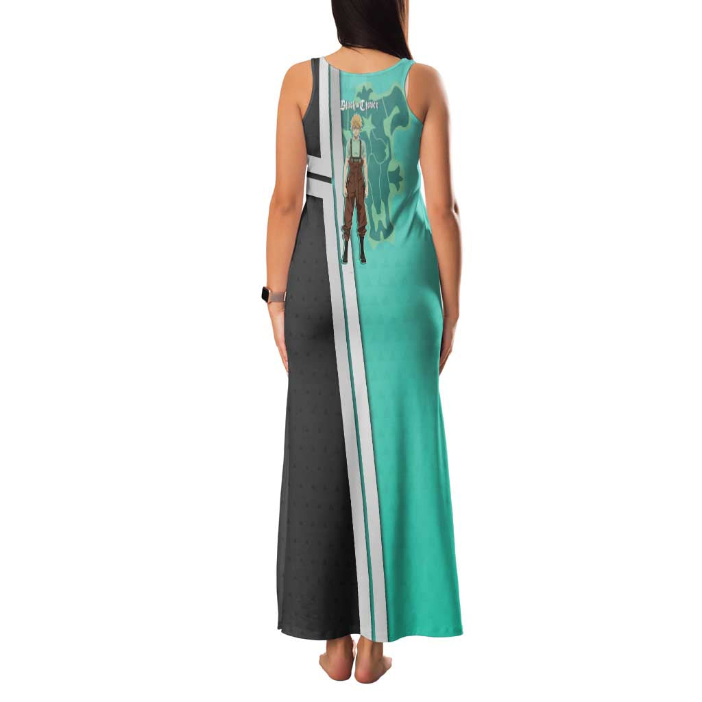 Black Clover Luck Voltia Family Matching Tank Maxi Dress and Hawaiian Shirt Modern Anime Poster Style