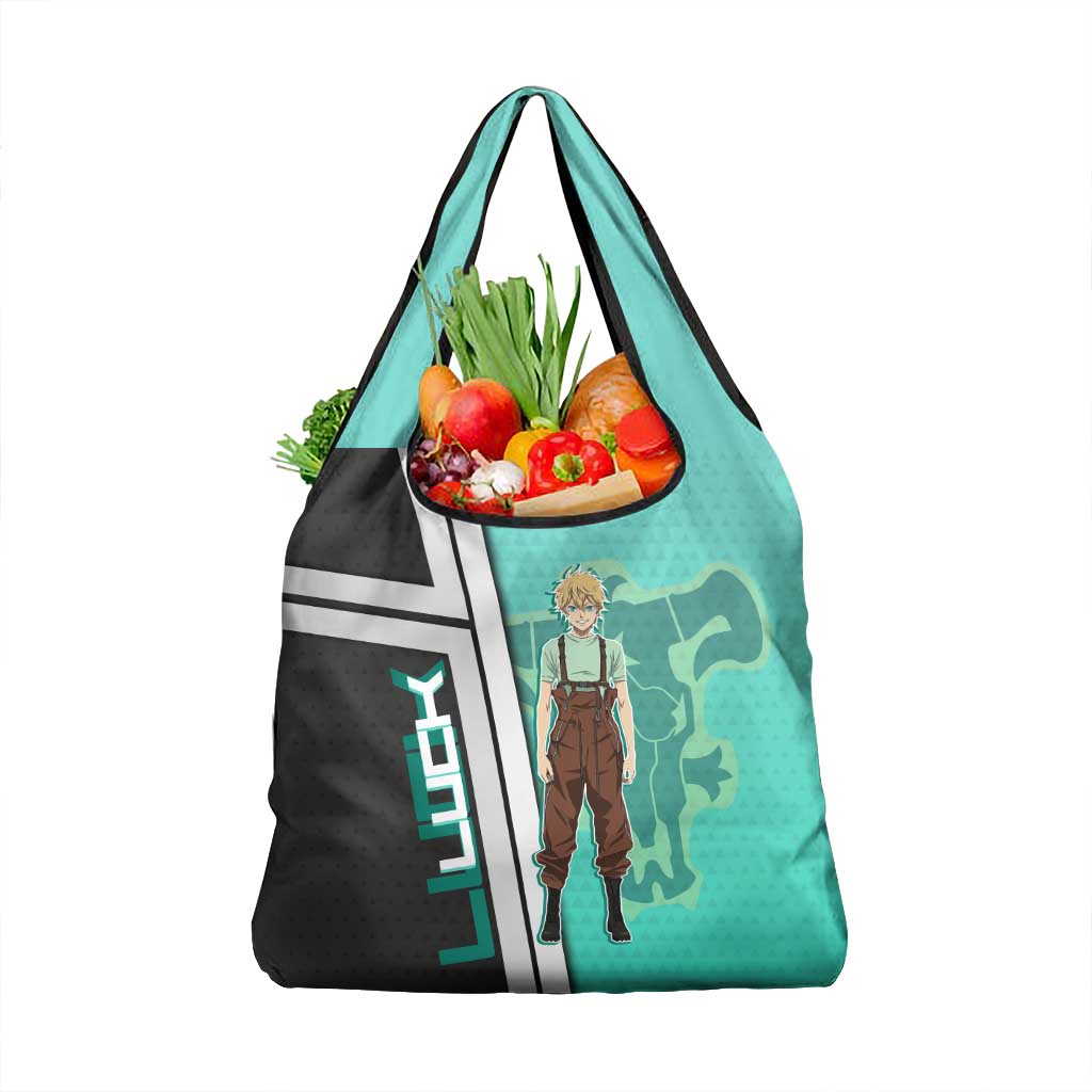 Black Clover Luck Voltia Grocery Bag Modern Anime Poster Style