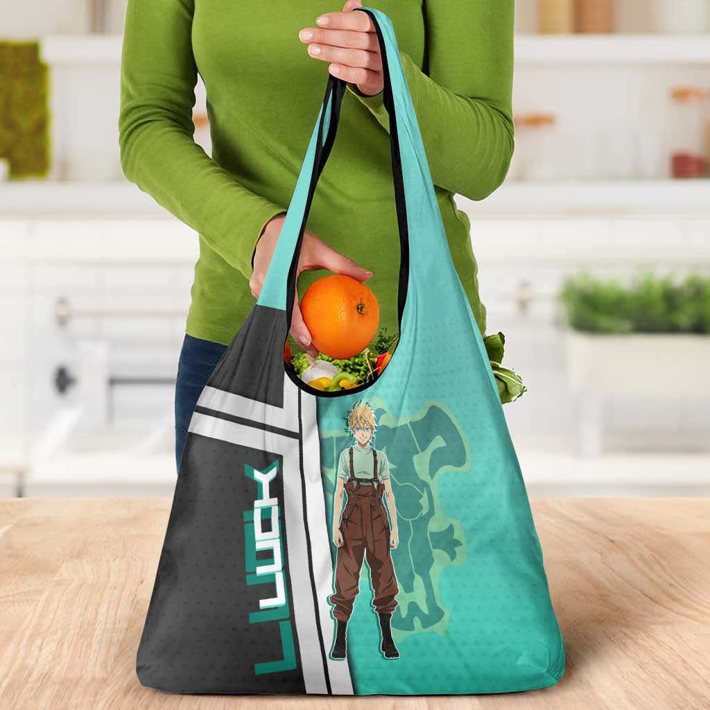 Black Clover Luck Voltia Grocery Bag Modern Anime Poster Style