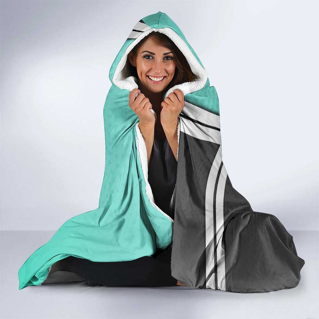 Black Clover Luck Voltia Hooded Blanket Modern Anime Poster Style