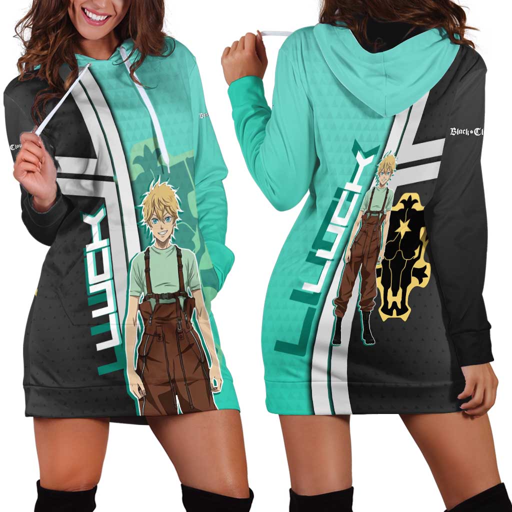 Black Clover Luck Voltia Hoodie Dress Modern Anime Poster Style