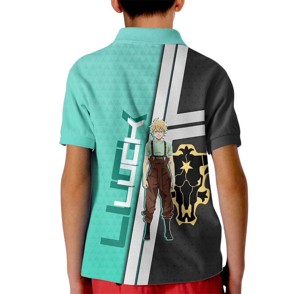Black Clover Luck Voltia Kid Polo Shirt Modern Anime Poster Style