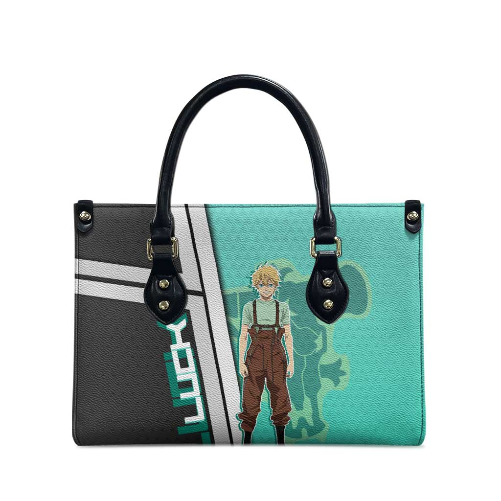 Black Clover Luck Voltia Leather Bag Modern Anime Poster Style