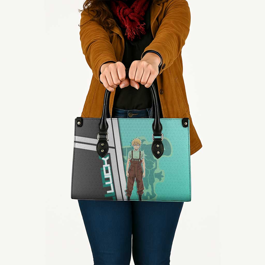 Black Clover Luck Voltia Leather Bag Modern Anime Poster Style