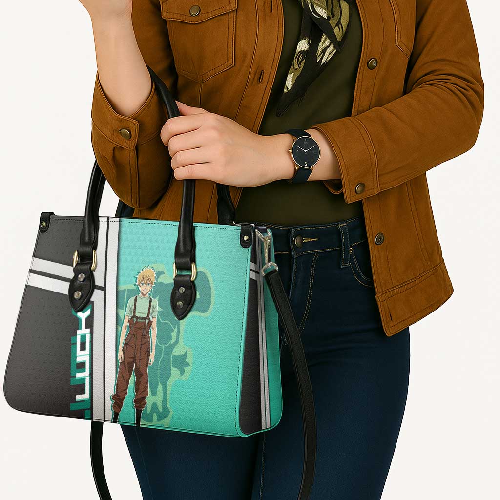 Black Clover Luck Voltia Leather Bag Modern Anime Poster Style