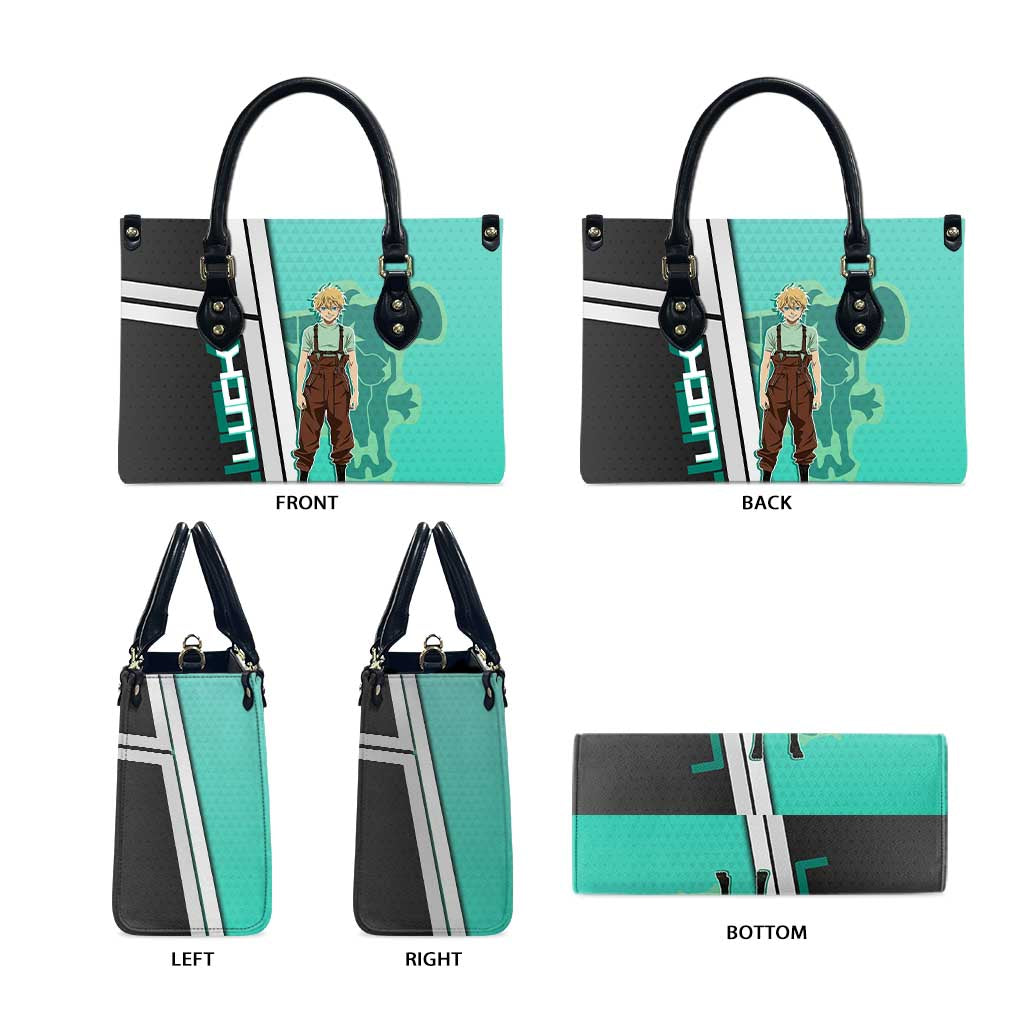 Black Clover Luck Voltia Leather Bag Modern Anime Poster Style
