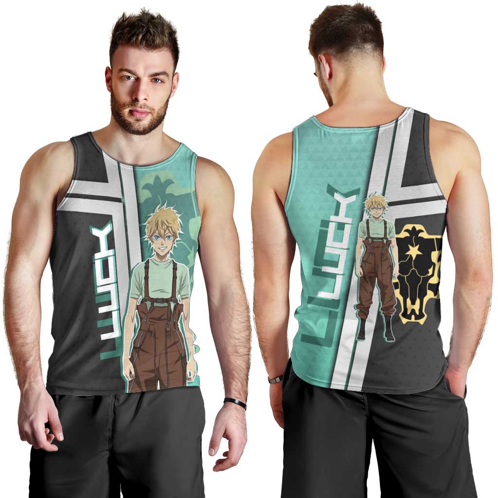 Black Clover Luck Voltia Men Tank Top Modern Anime Poster Style