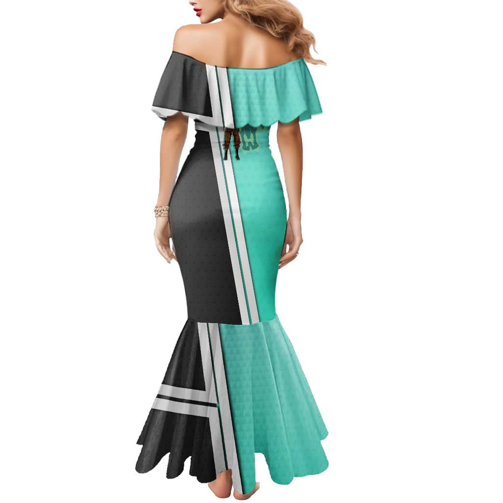Black Clover Luck Voltia Mermaid Dress Modern Anime Poster Style