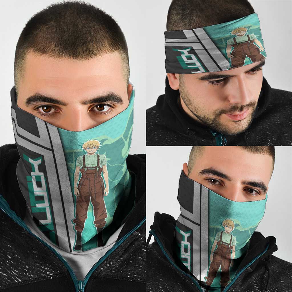 Black Clover Luck Voltia Neck Gaiter Modern Anime Poster Style
